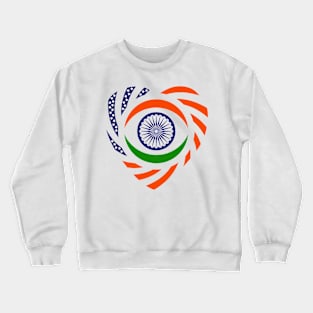 Indian American Multinational Patriot Flag (Heart) Crewneck Sweatshirt